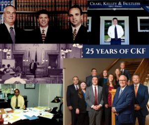 Photo collage of the Craig, Kelley & Faultless' attorneys