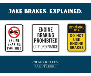 When Should a Trucker Use Their Jake Brake?